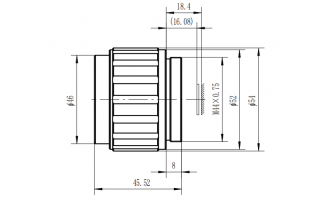 Объективы с ручной фокусировкой 35 мм f/1,0 для тепловидения LWIR